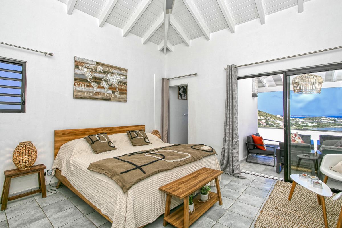 A louer villa vue mer Mont Vernont Saint Martin_ Chambre 1 - 13